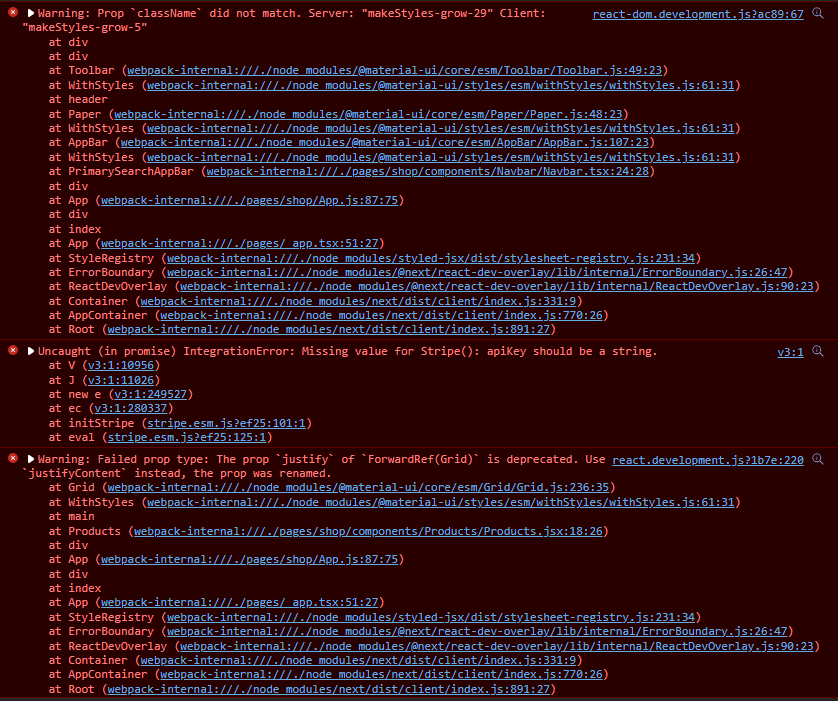 javascript - Source files not working in next.js nor C.R.A., no 