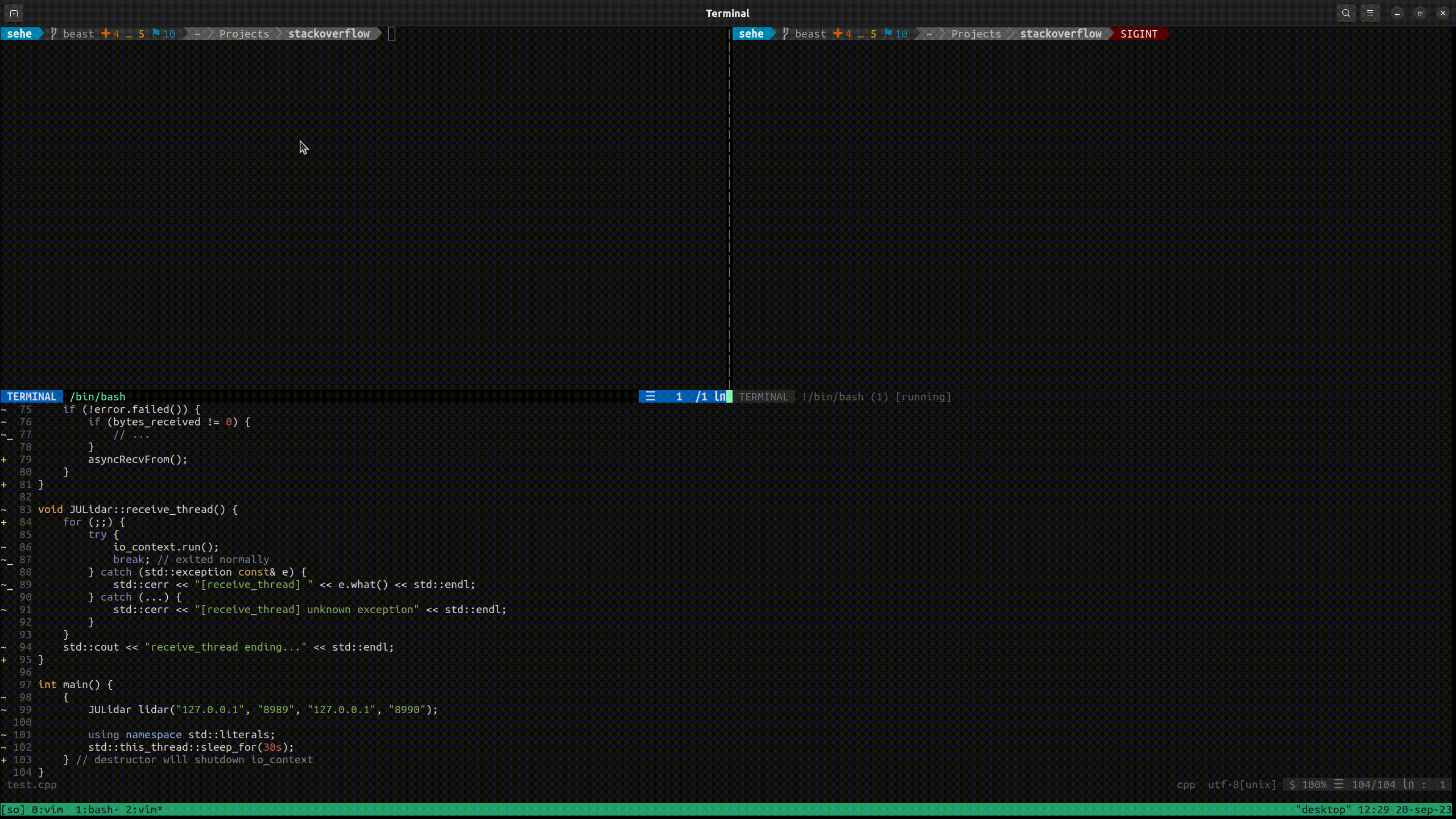 c++ Cannot receive UDP packets after using async_receive_from on