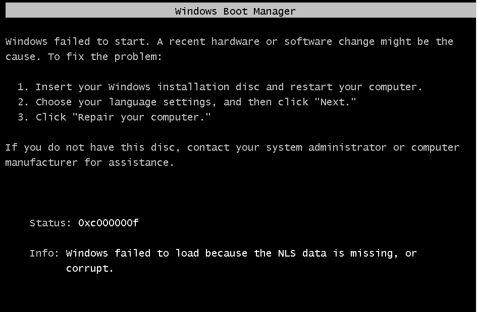 Change of system locale to japanese breaks windows NLS data 