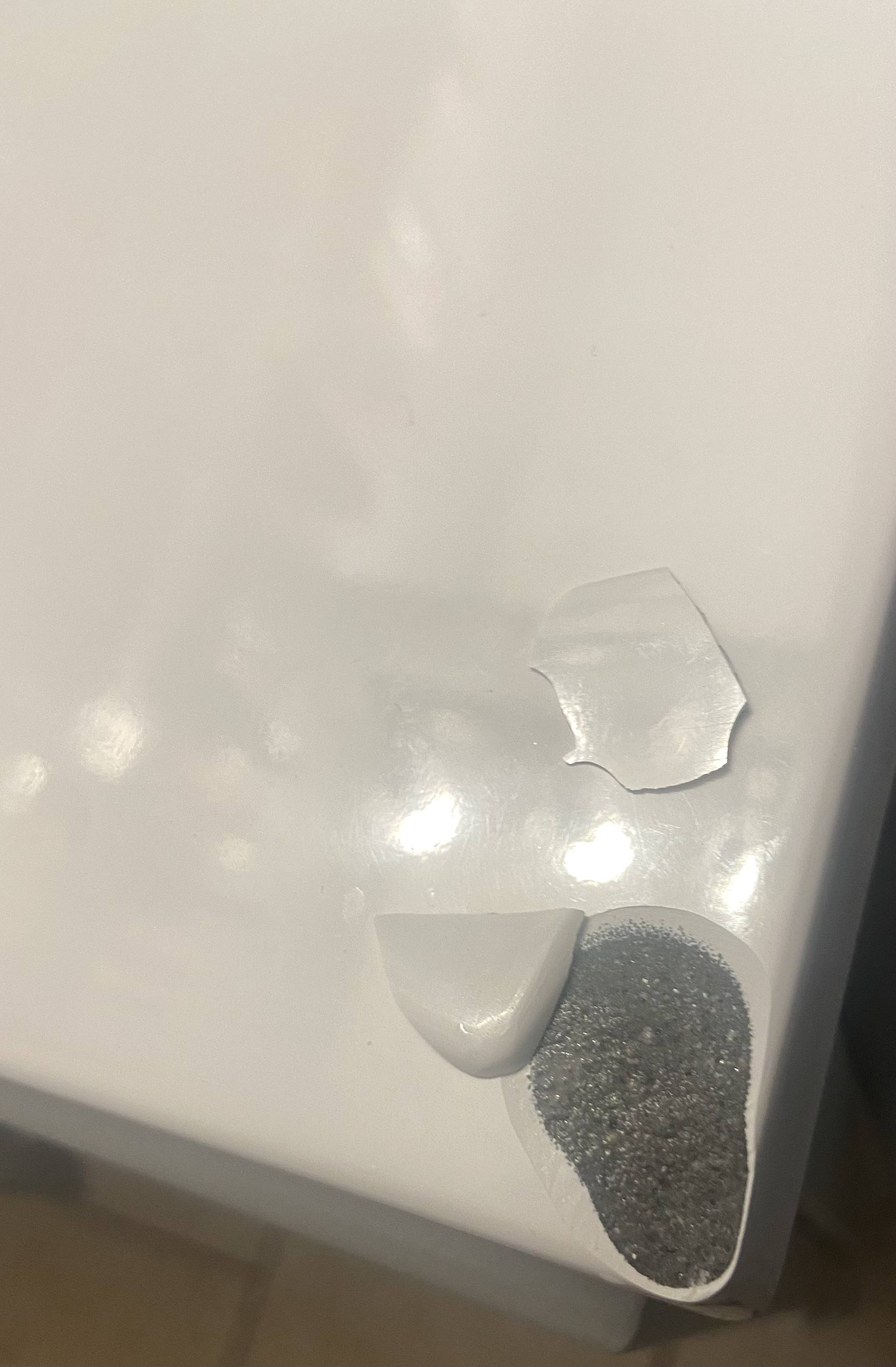 Any tips on how to fix this chipped bathroom countertop? Home