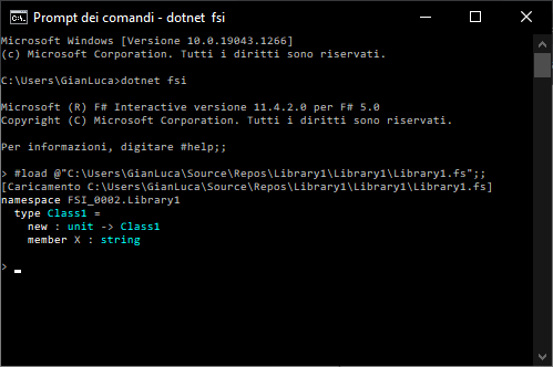 f# interactive - F# - FSI- Load source file &ldquo;Process is terminated 