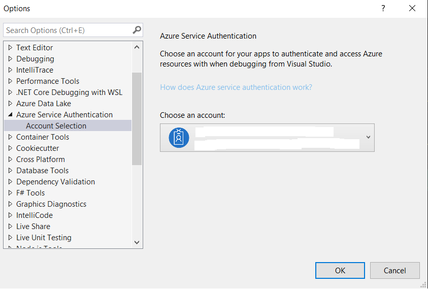 c Azure key vault integration from visual studio 2022 connected
