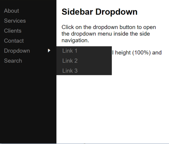 javascript How to make a dropdown menu expand to right hand side