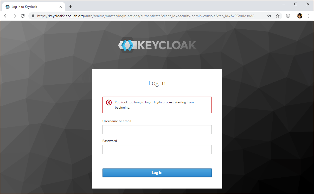 keycloak What is the reason for the "Login timeout" setting and