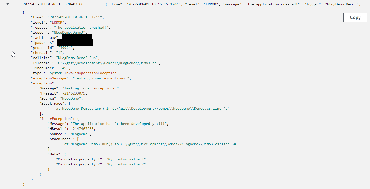 c Multiline strings in CloudWatch Stack Overflow