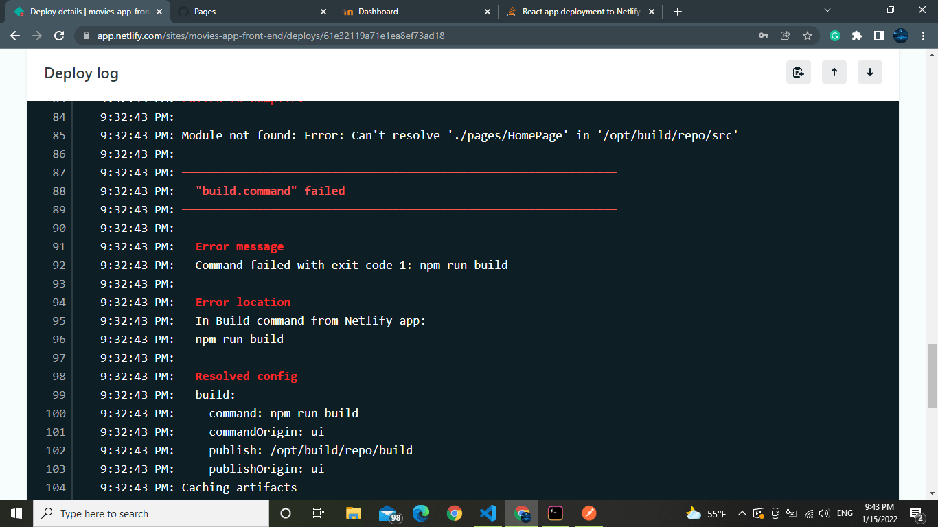 reactjs - React app deployment to Netlify : Module not found 