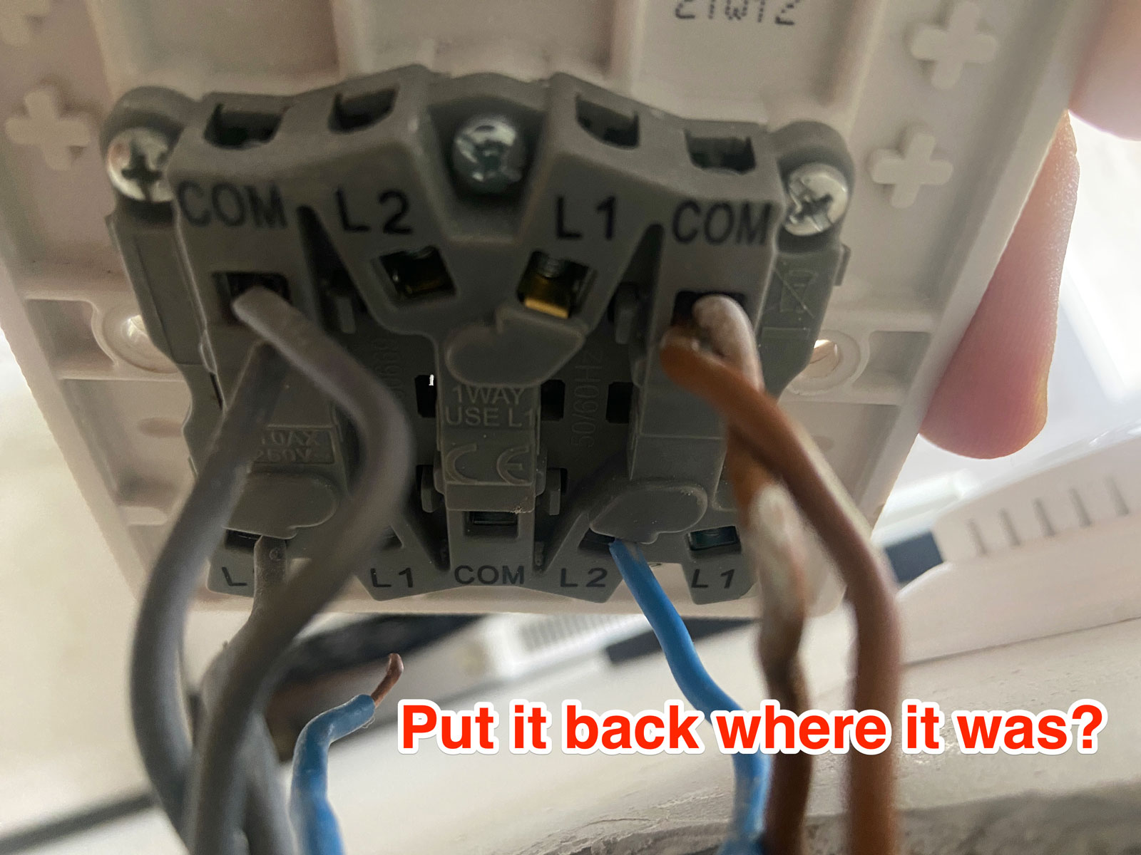 electrical - Where should I connect a detached switch wire? - Home
