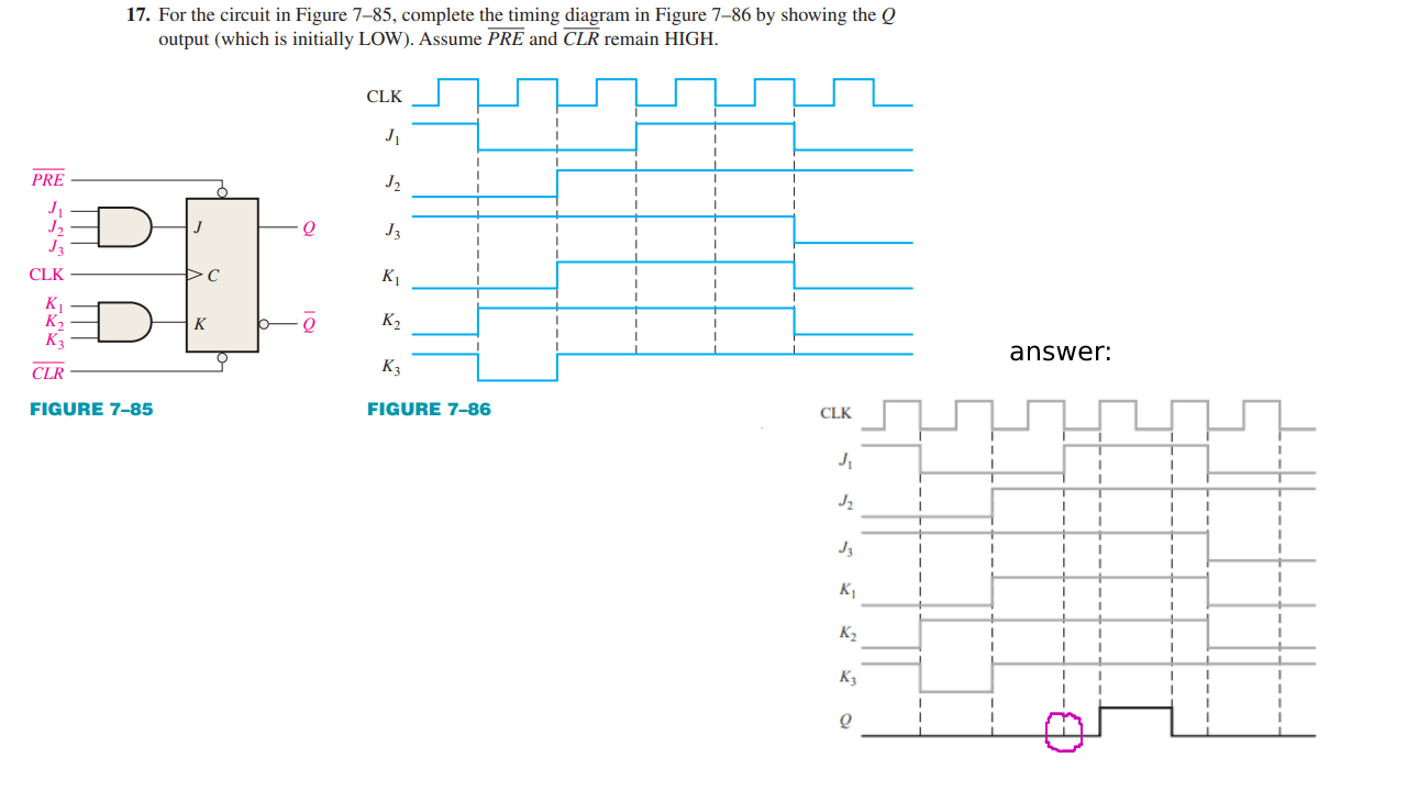 flipflop Flipflop timing diagram problem Electrical Engineering Stack Exchange