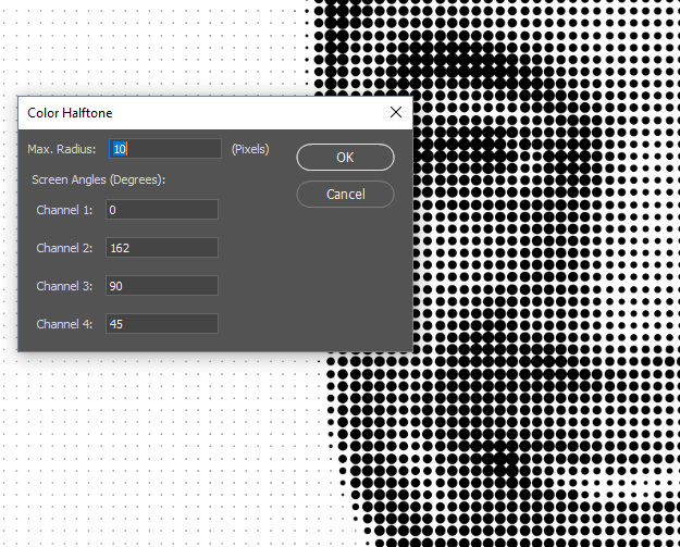 adobe How can I achieve this type of very clean halftone