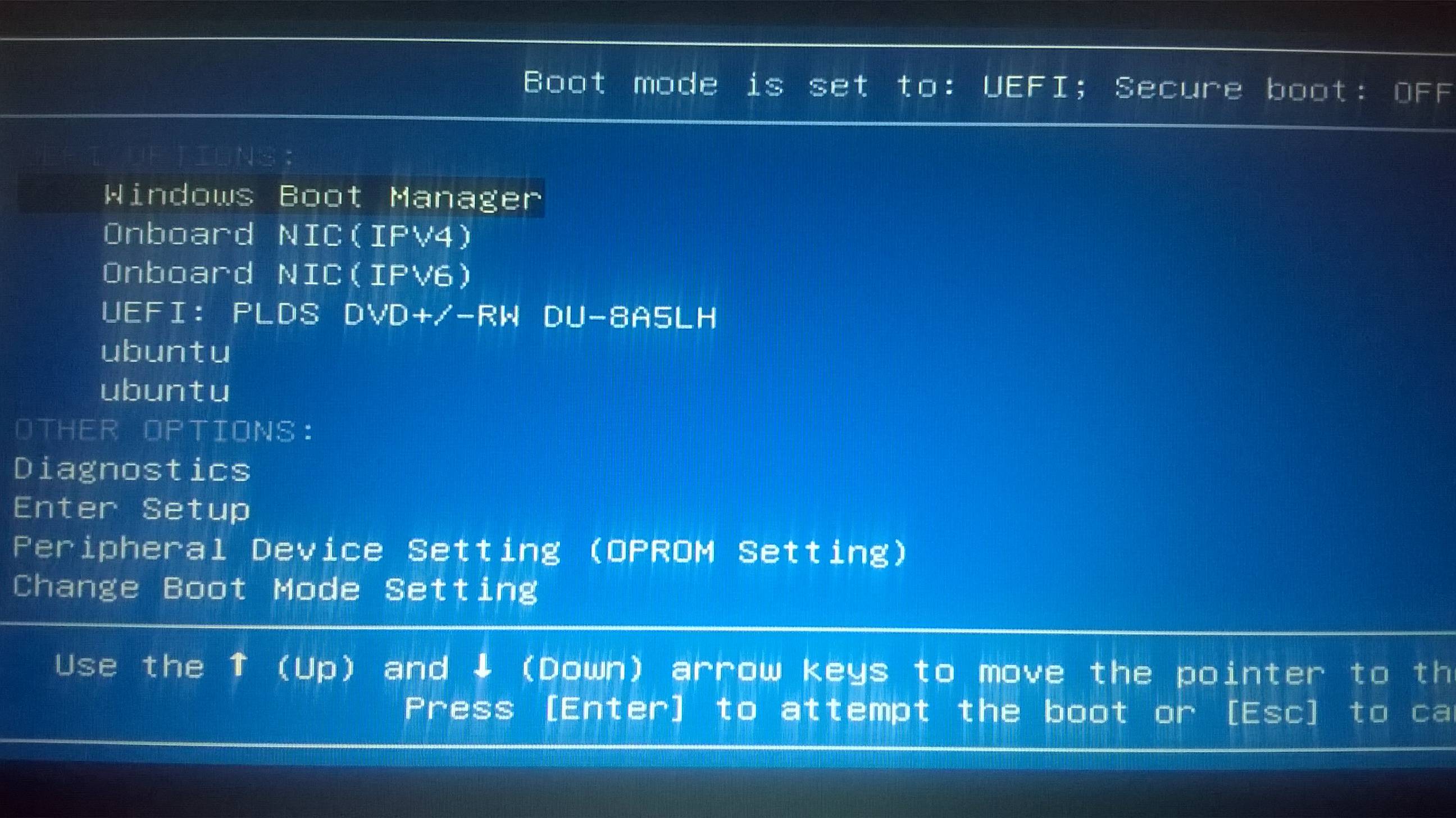 boot - How to remove &lsquo;ubuntu&rsquo; option from os selection menu 