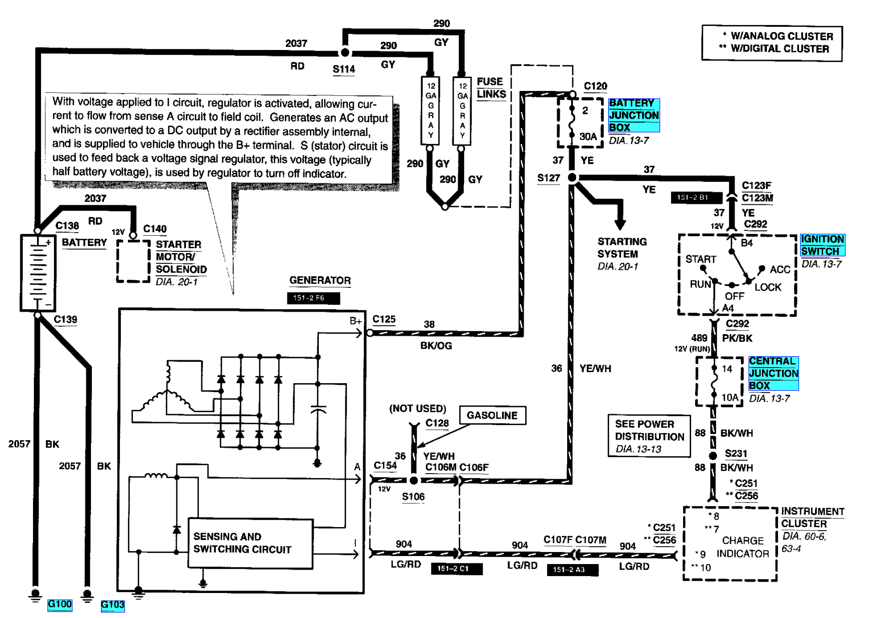 ford - 2001 Crown Victoria alternator exiter wire - Motor Vehicle