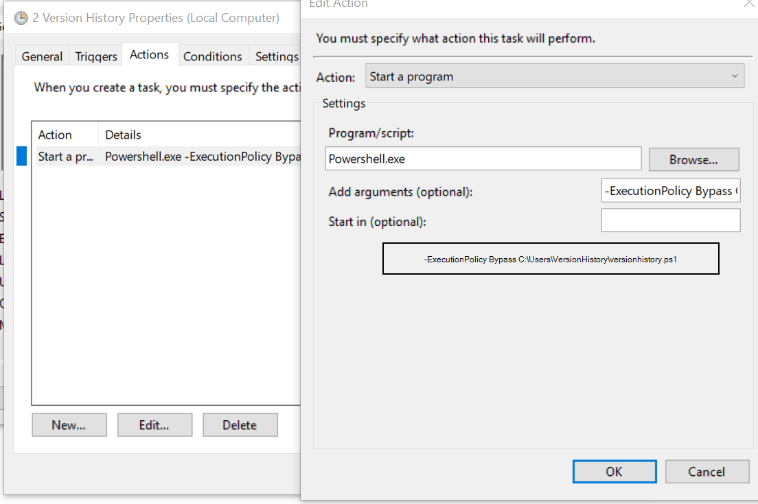 Running a Powershell script from Task Scheduler - Stack Overflow