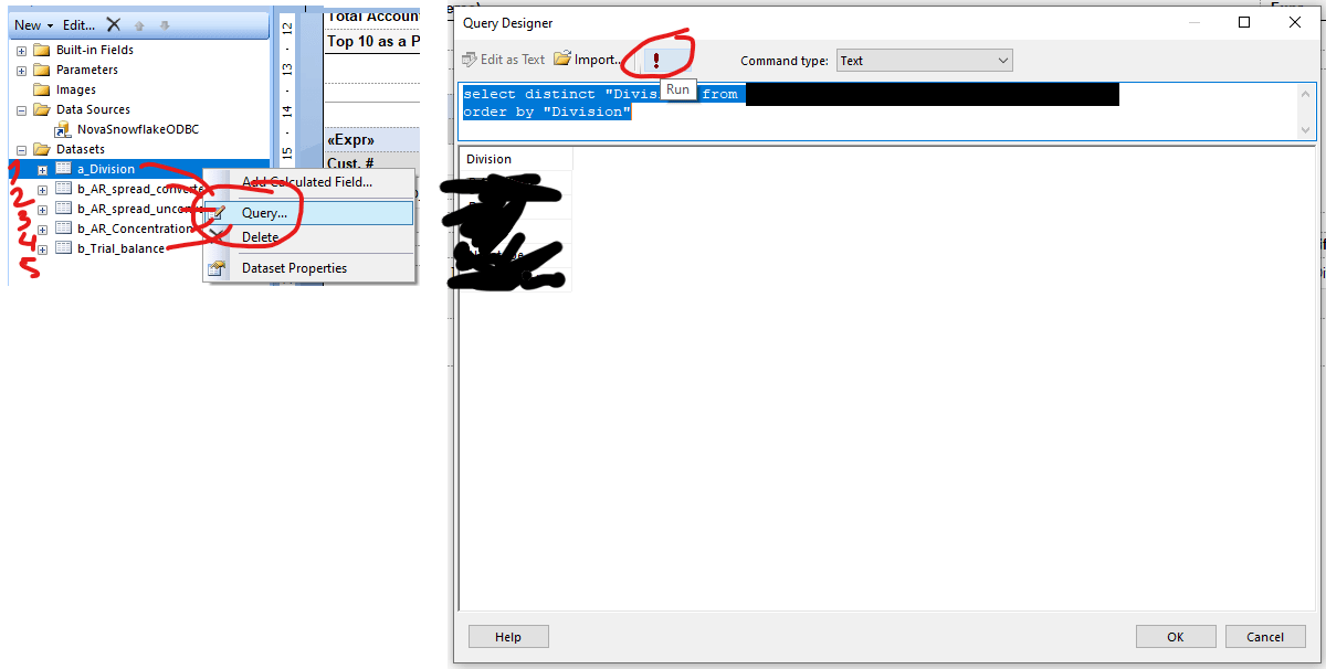 sql server Snowflake SSRS ODBC error No active warehouse selected in the current session