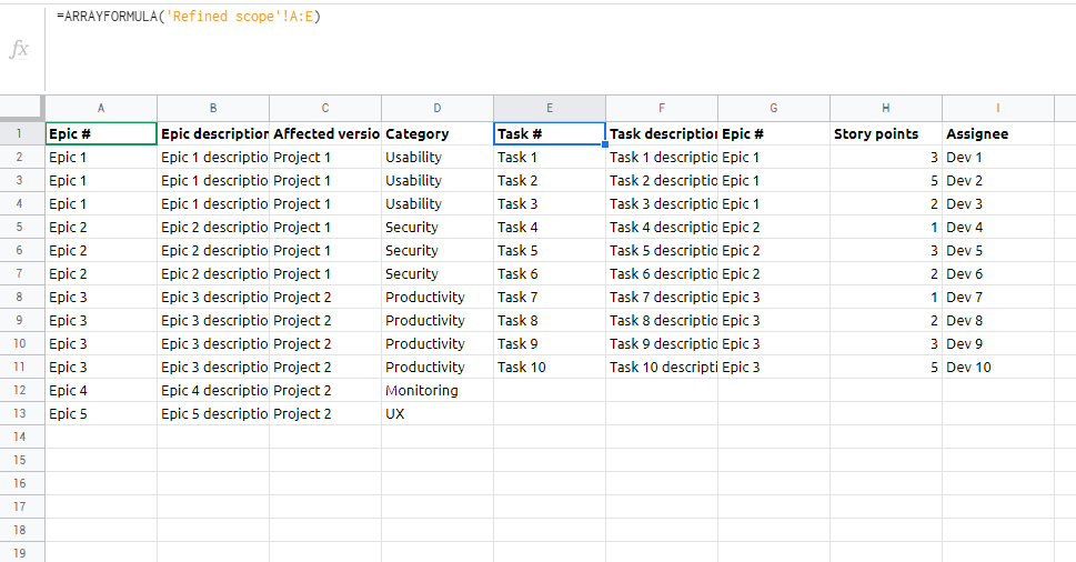 How to consolidate tables in Google Sheets Stack Overflow