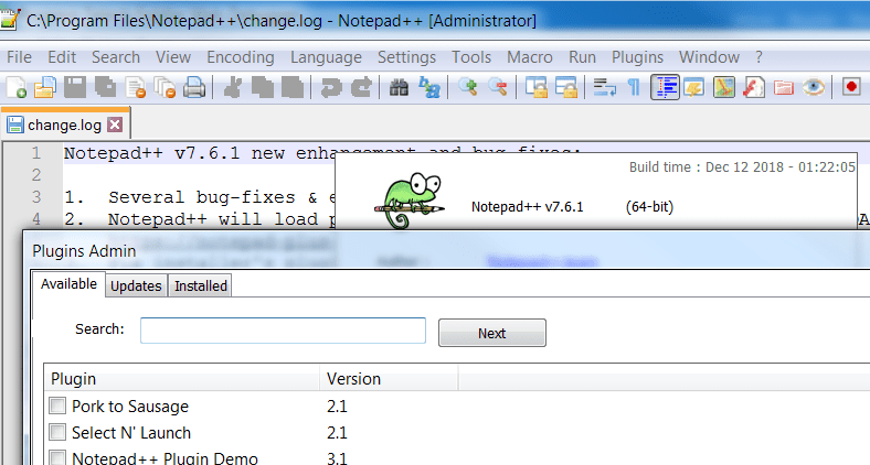 How to view Plugin Manager in Notepad++ - Stack Overflow