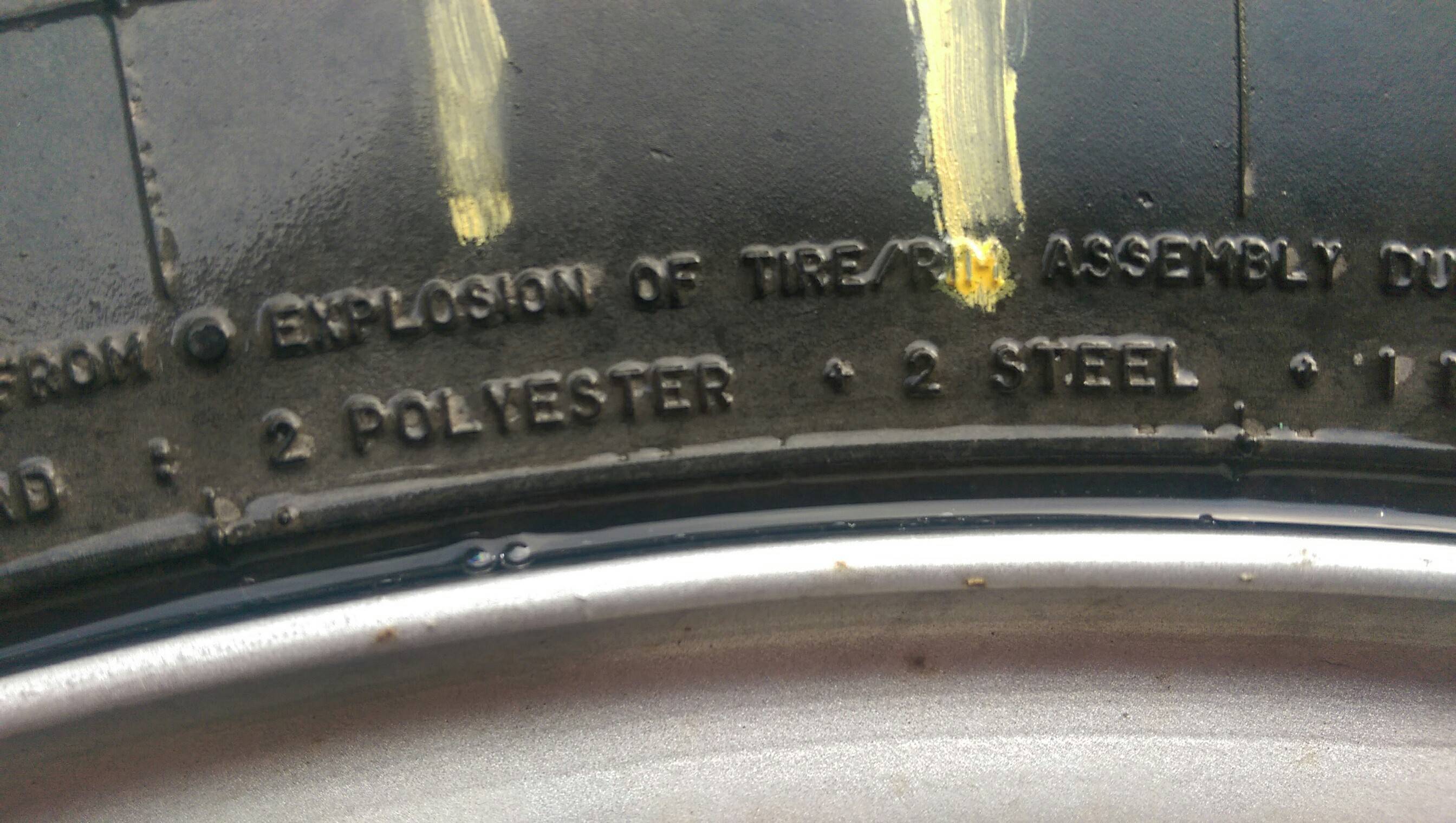 How to reseal tire where it meets rim? Motor Vehicle Maintenance