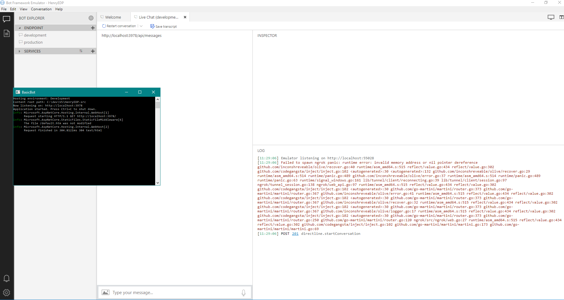 ngrok Failed to spawn ngrokpanic runtime error invalid memory address or nil pointer