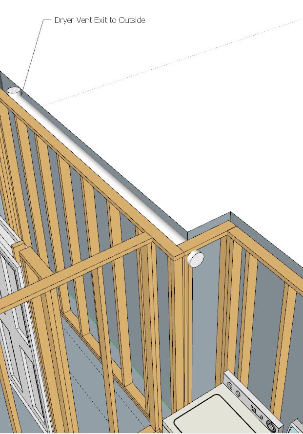 Is It Okay to Put Dryer Vent Behind Drywall When Finishing Basement