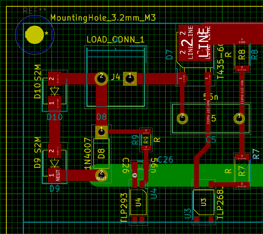 opto isolator Swap main terminals of zerocrossing triac Electrical