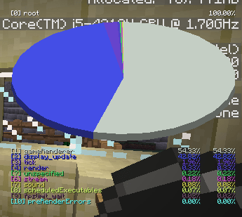What do the profiling values mean on the minecraft debug screen? - Arqade