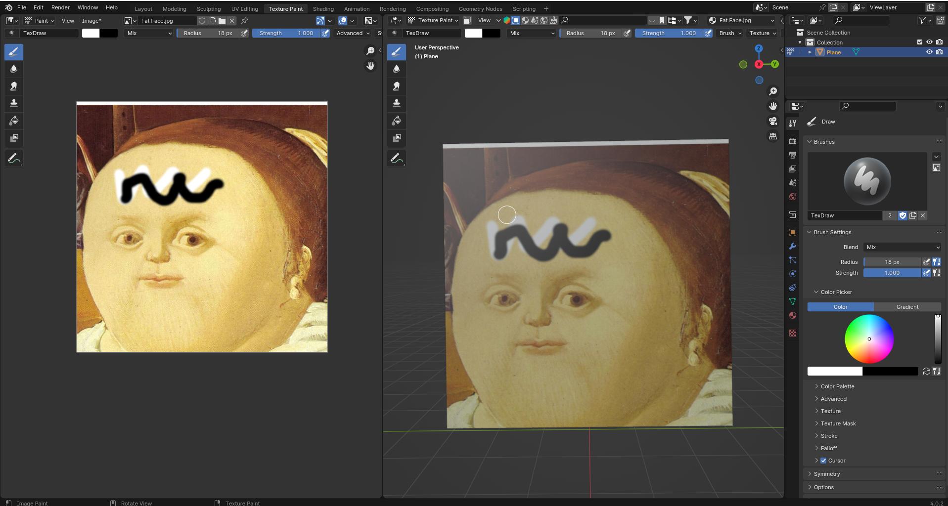 "Erase tool" in texture paint Blender Stack Exchange