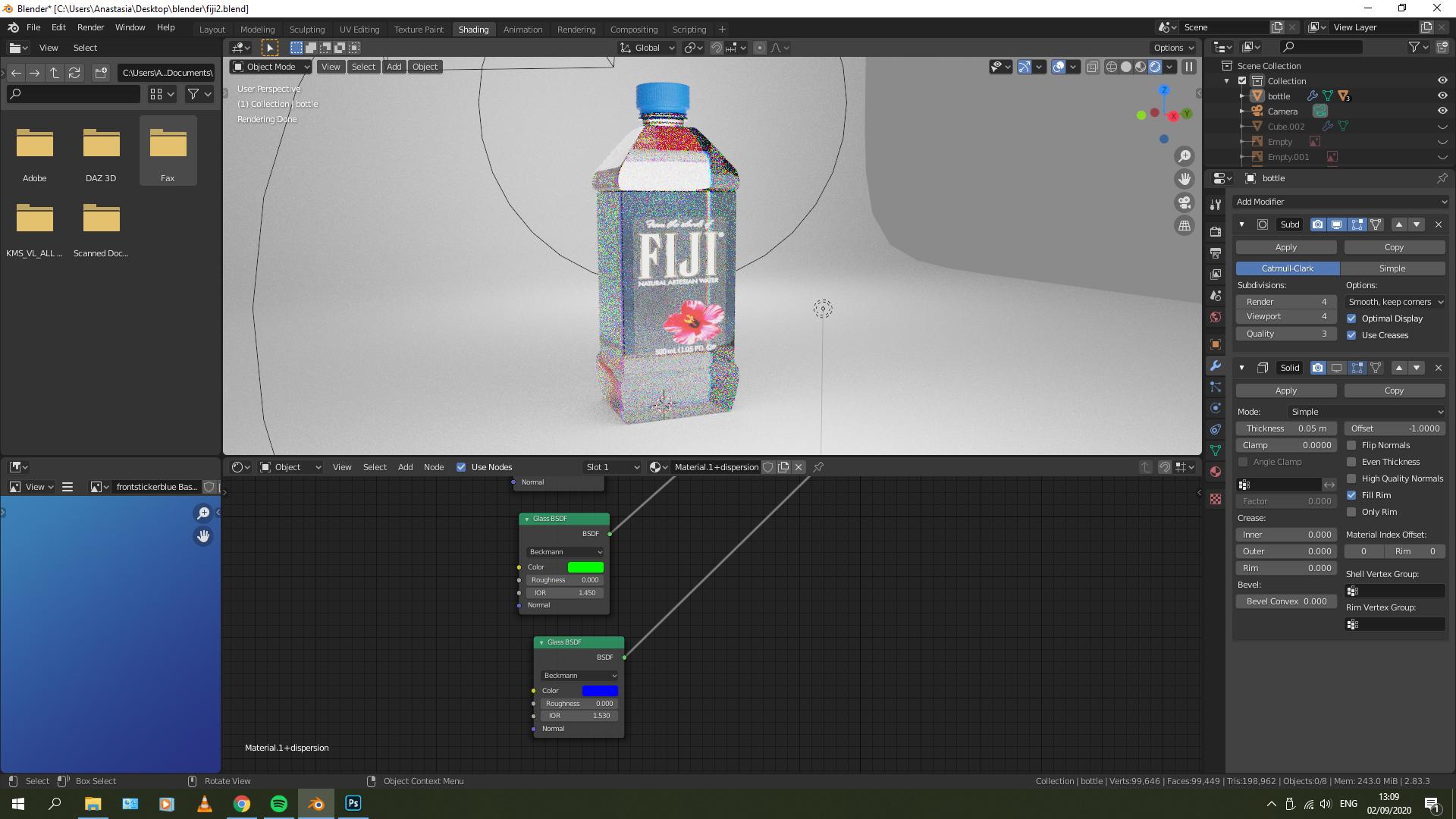 refraction and caustics in cycles Blender Stack Exchange