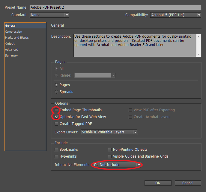 Why is my PDF size from my InDesign Export still large? Graphic