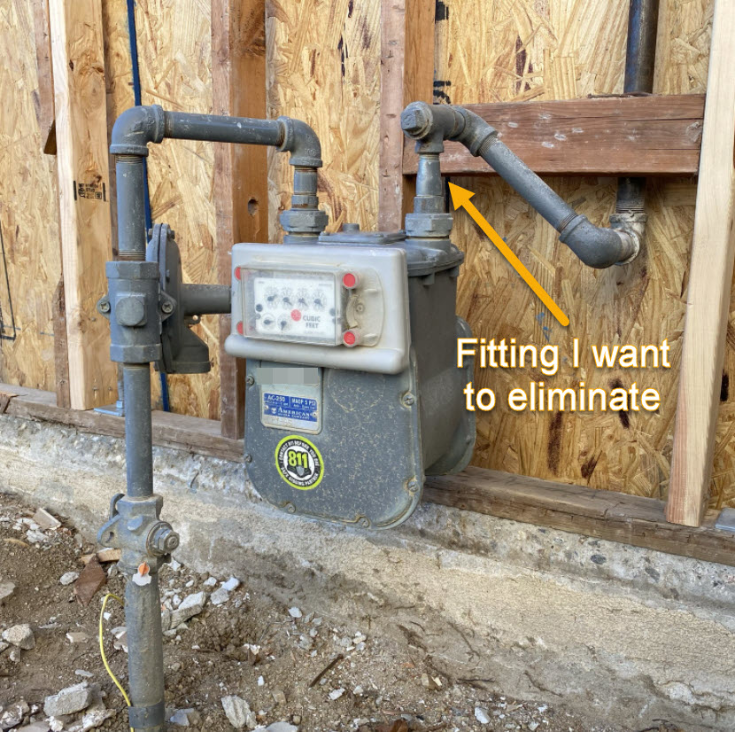 pipe - Residential Natural Gas Meter - Remove Fitting? - Home