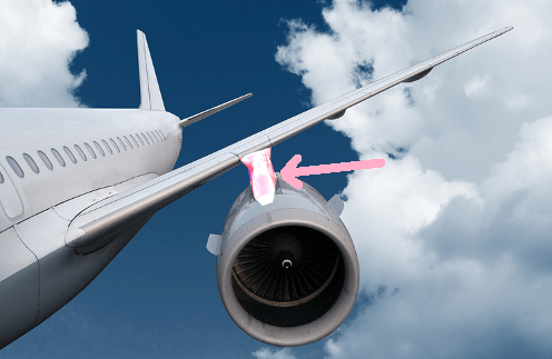 aircraft systems - What's that component between the engine and wing