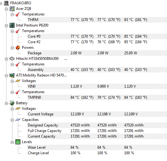 acer aspire Laptop turning off when fan is spinning hard Super User