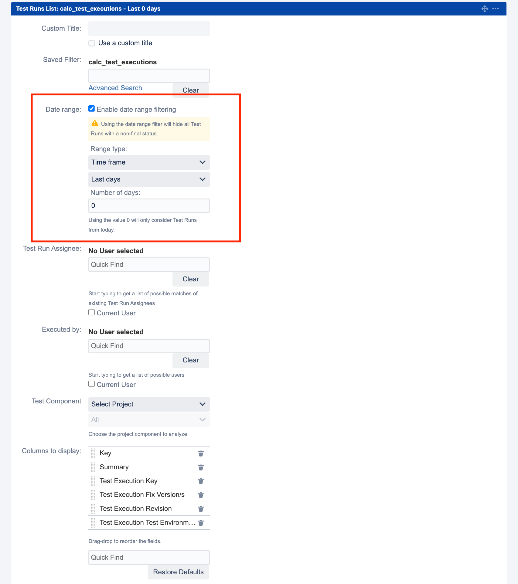 testing How to check how many test cases run on specific day in Jira