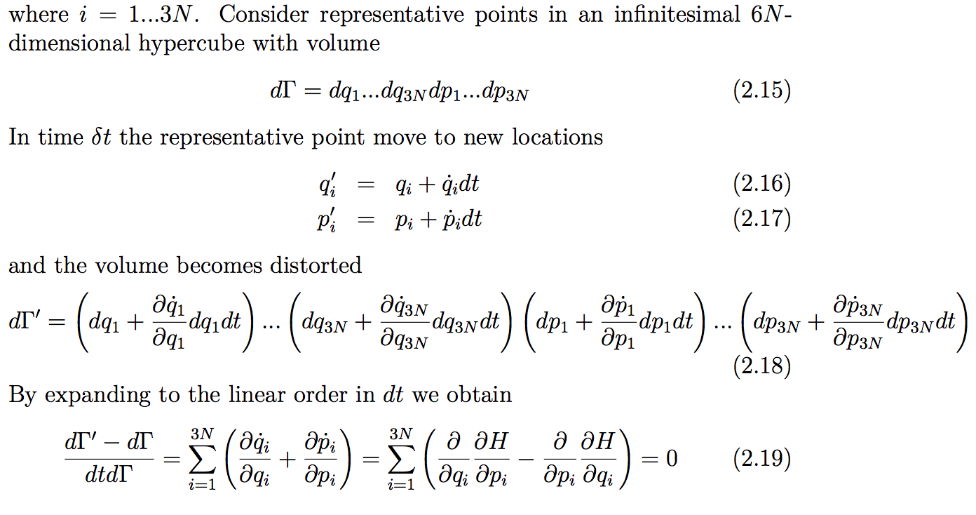 classical mechanics A proof of Liouville’s theorem Physics Stack