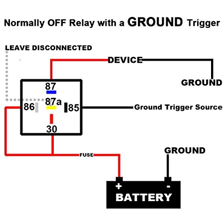 motorcycle - Run switch - 4 pin relay set up with 3 wires - Motor