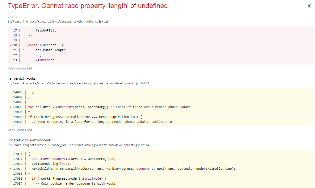 javascript How to resolve Cannot read property 'length' of undefined