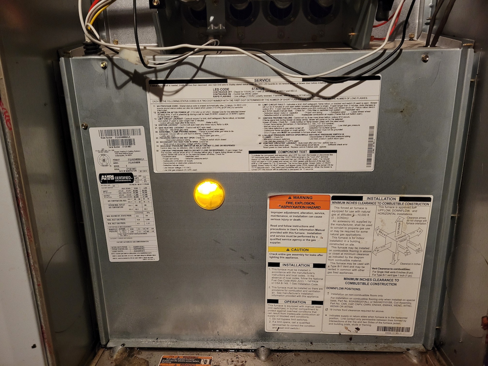 Bryant furnace under water. Doesn't run now - Home Improvement Stack