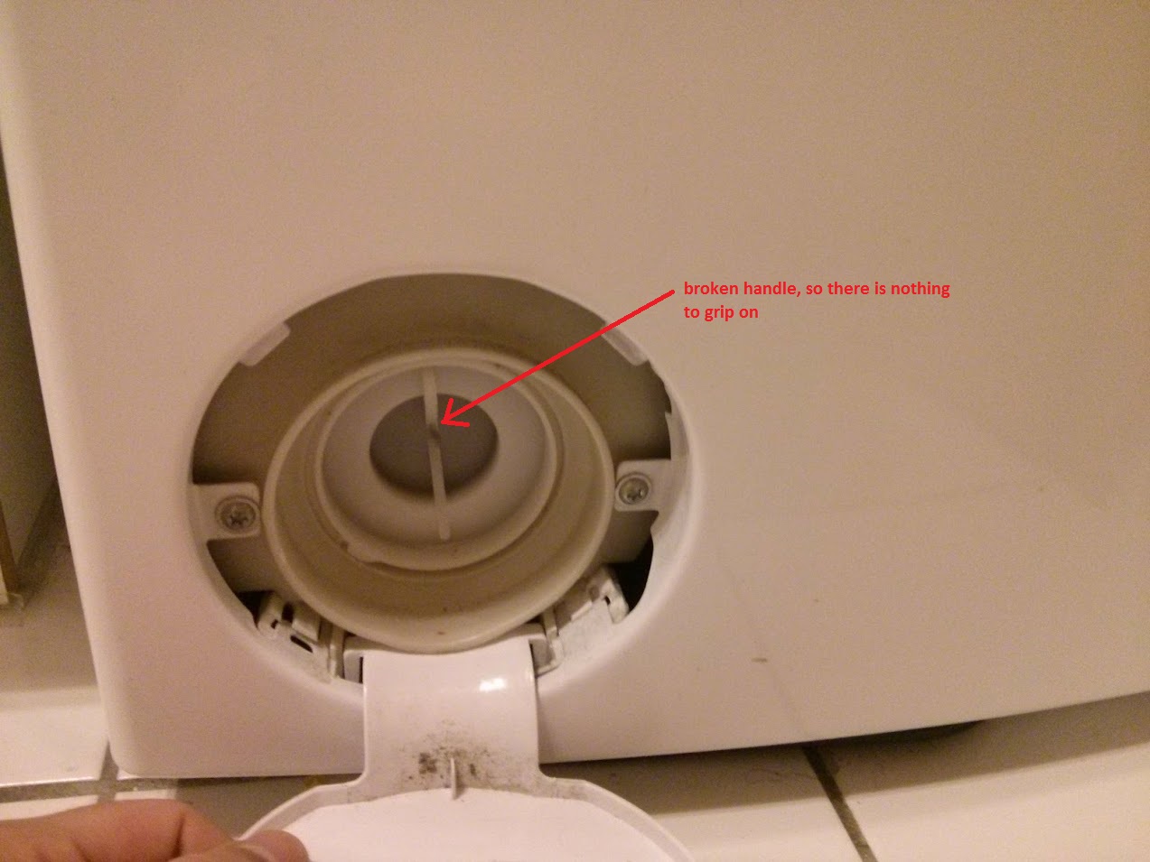plumbing How to unscrew a broken washing machine filter cap? Home