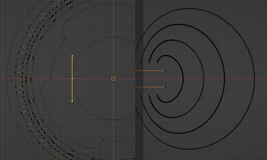 bezier curves DXF imports convert polylines to splines Blender