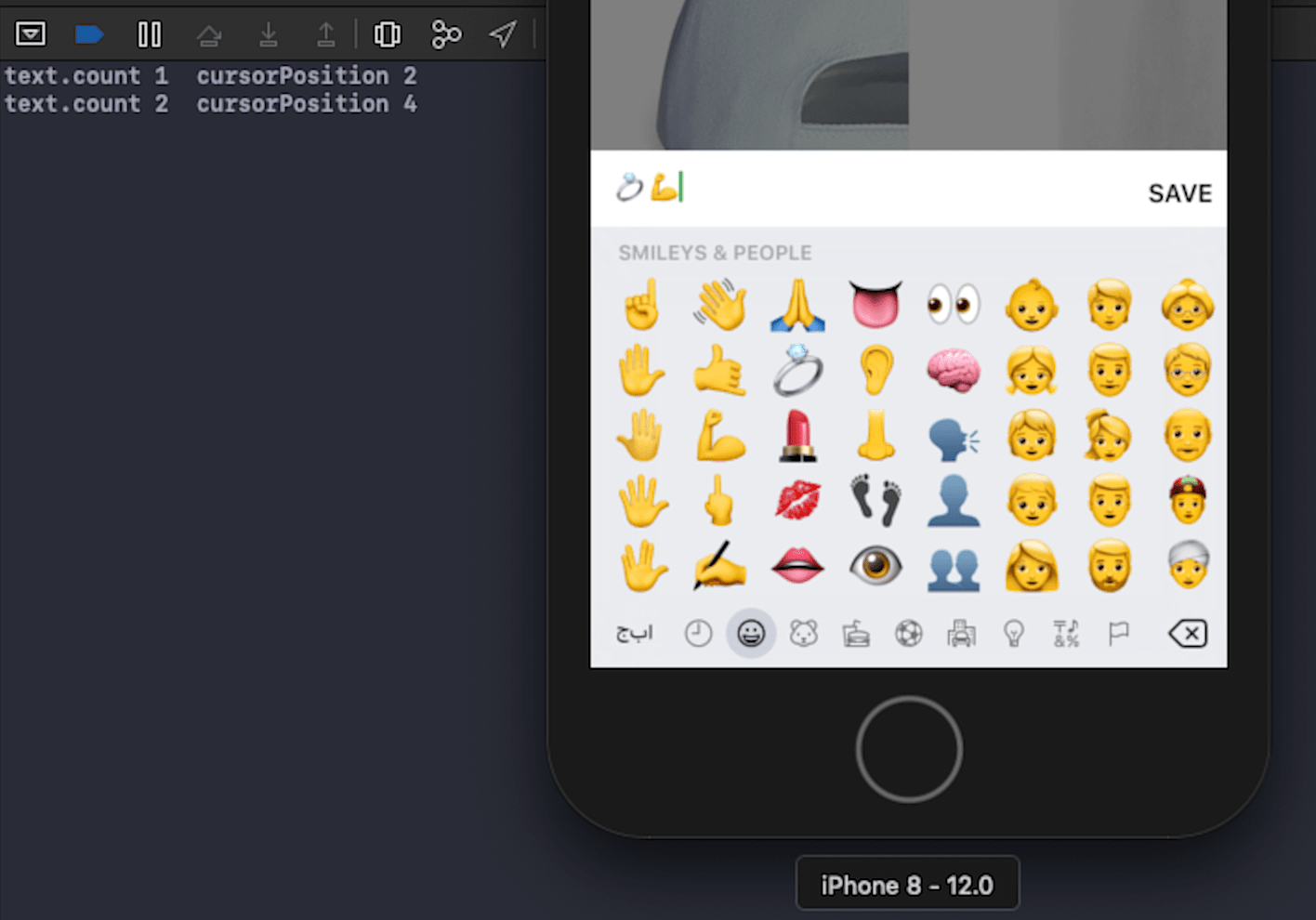 xcode Detecting Cursor position in UITextView that contains emojis