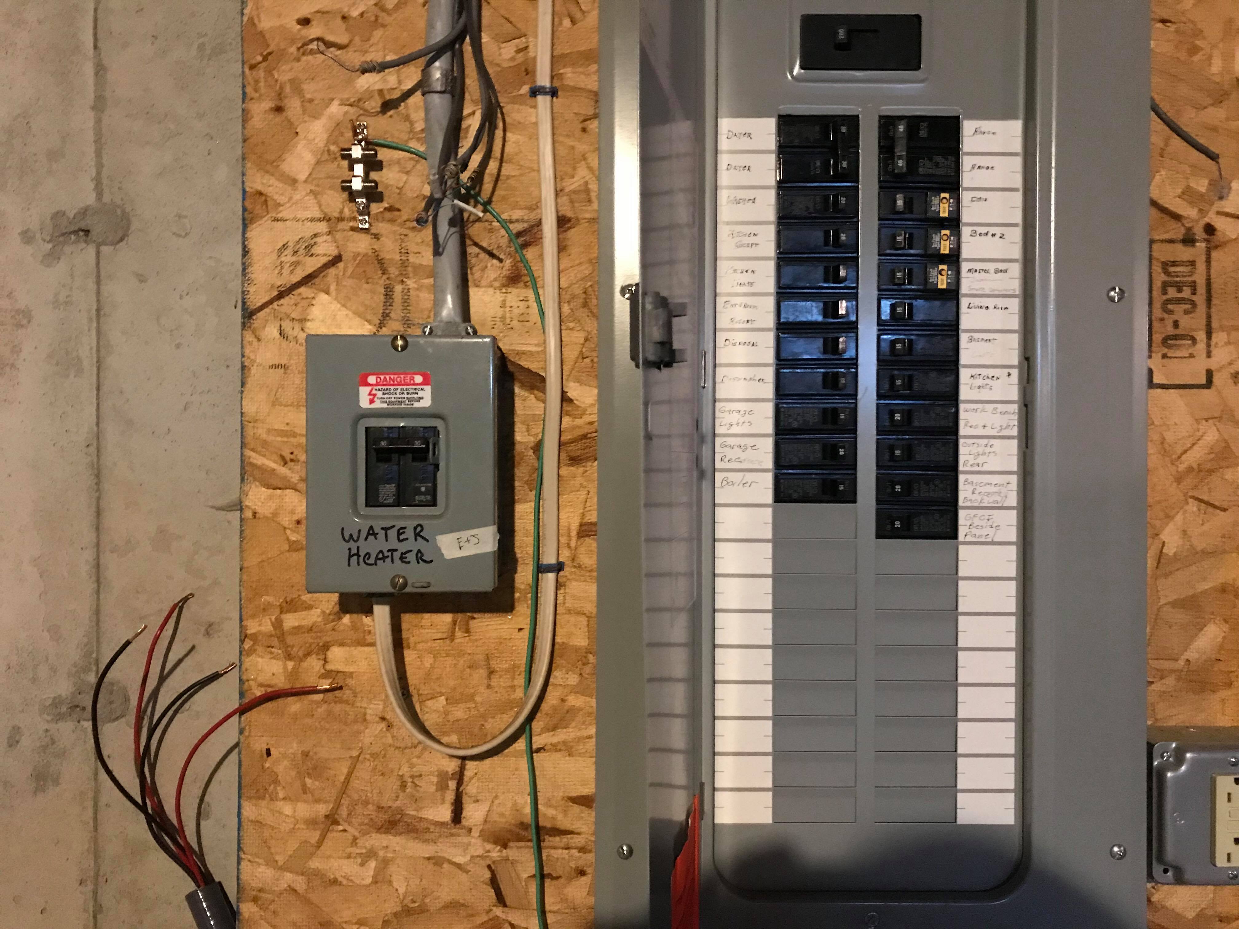 electrical Two Breaker panels, one transfer switch? Home