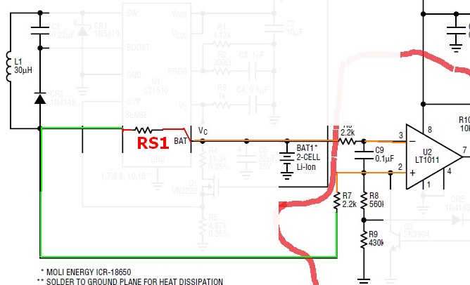 circuit analysis - LT1510 as a CC and CV Battery charger - Electrical