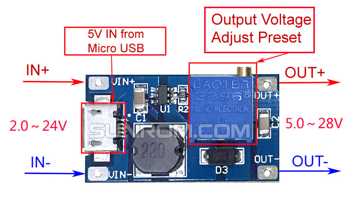 Alternate Inductor that can be used for MT3608 boost converter circuit
