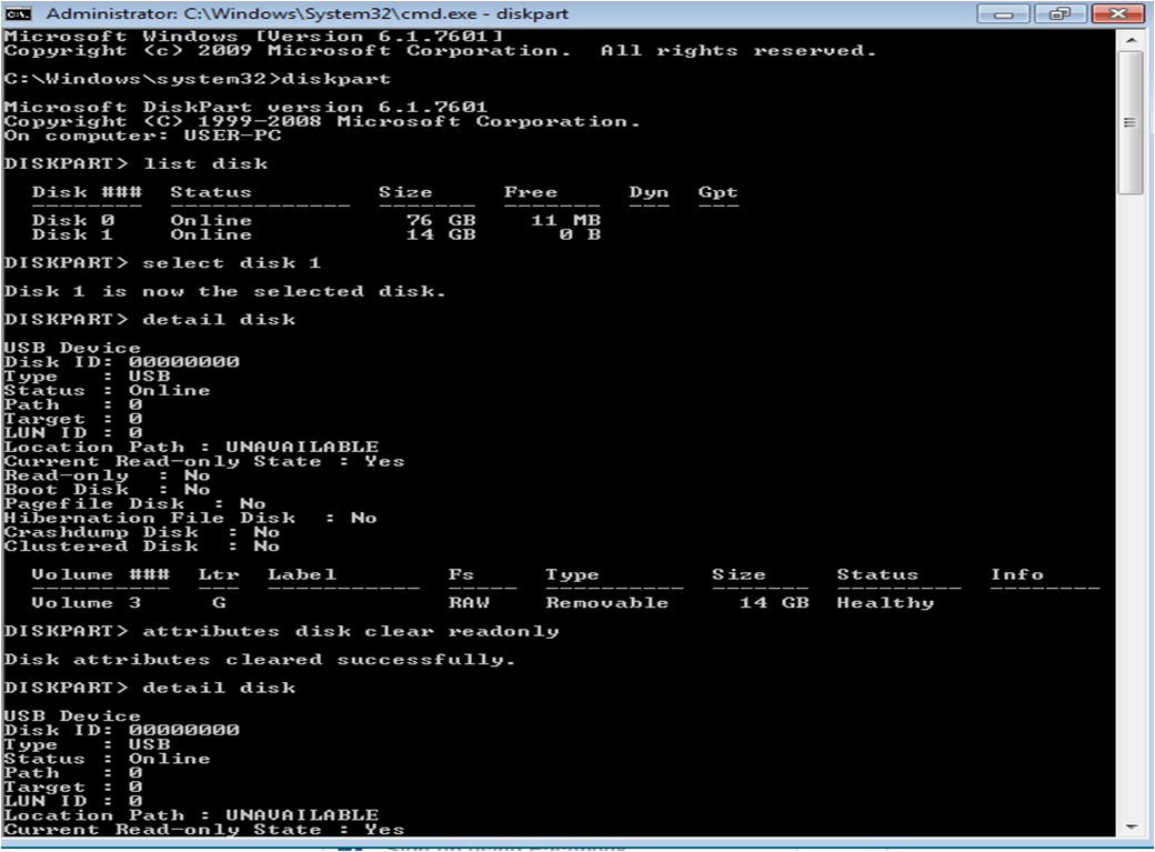 How to remove write protection from a write- protected USB drive 