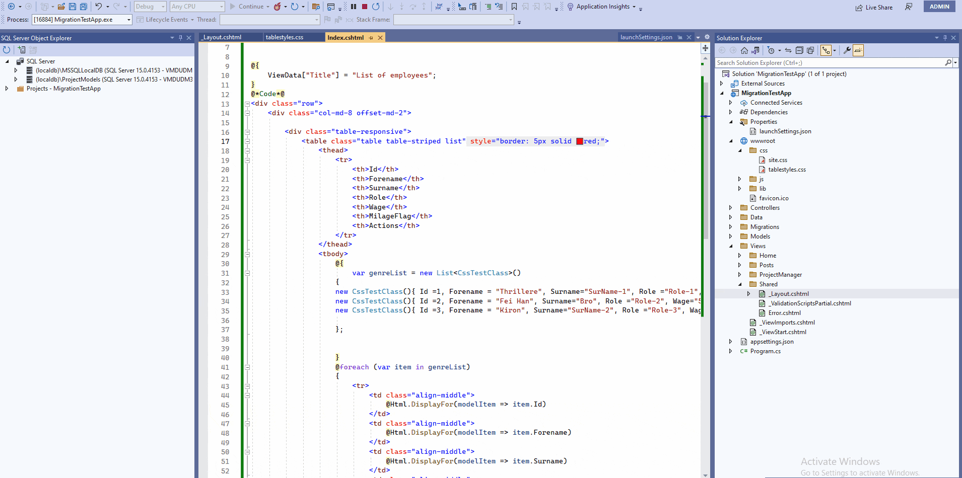 html Why is my css not showing up in my renderbody content Stack