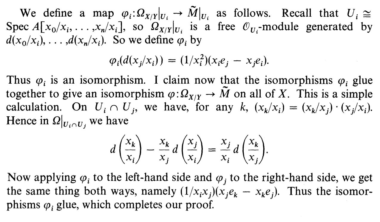 algebraic geometry How to understand the exact sequence of