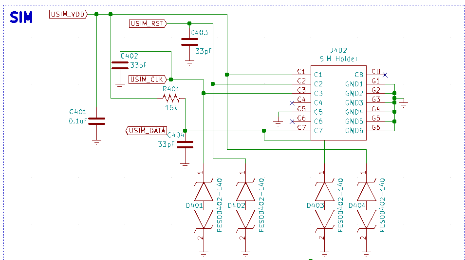 Is there something wrong with this SIM card circuit - Electrical