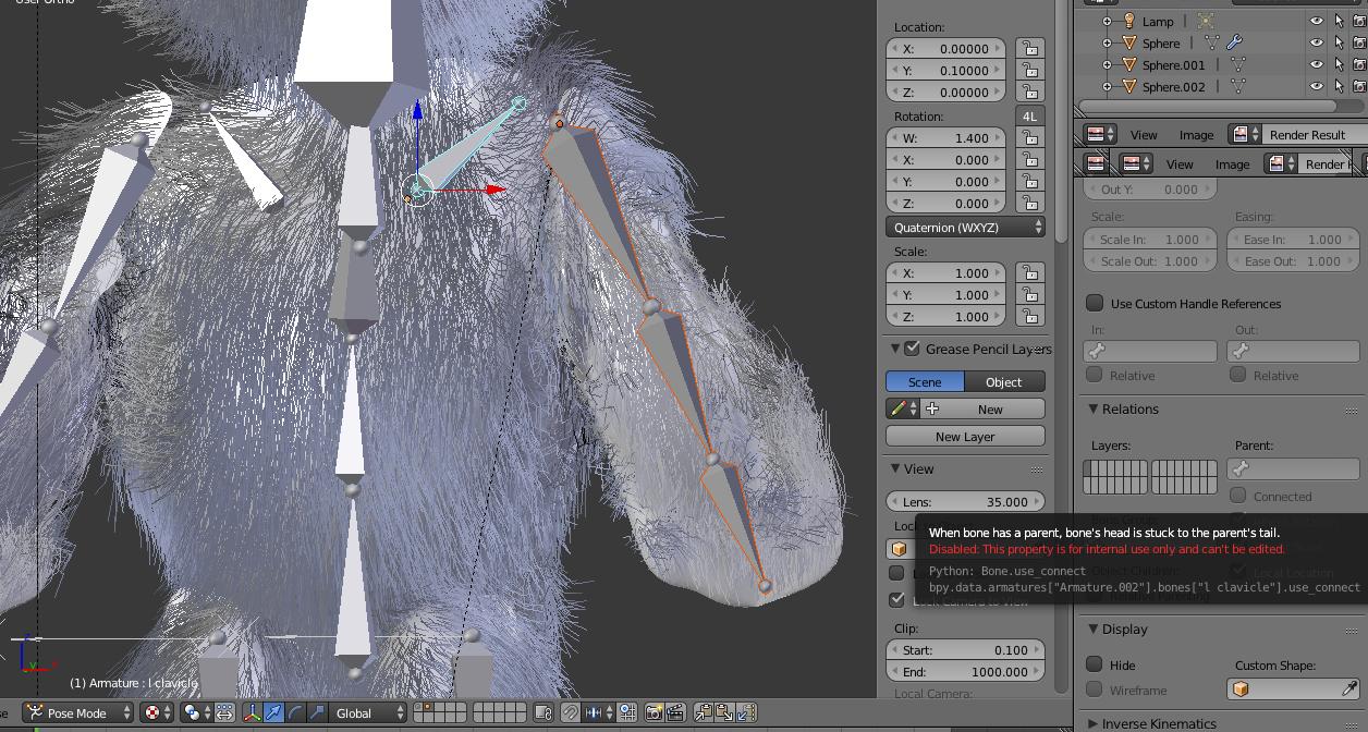 rigging What does this mean when I try to parent armatures together