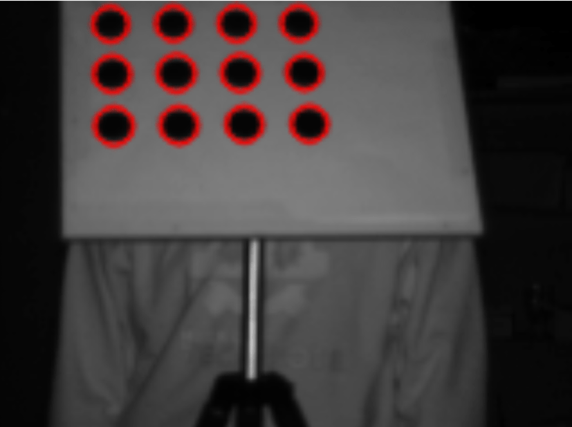 python Camera calibration with cv2.findCirclesGrid grid not detected