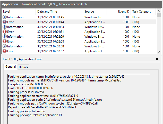 Server 2022 SMTP Server issue - Server Fault