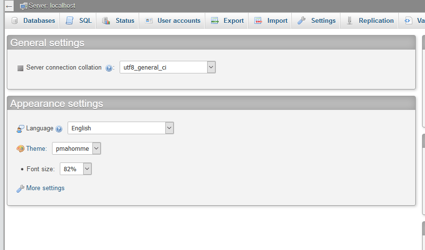 mysql change default collation in phpmyadmin Stack Overflow
