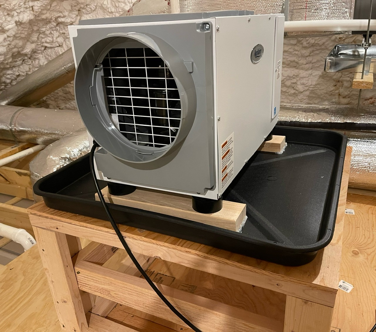 hvac New dehumidifier making rhythmic pulsing noise. How to fix